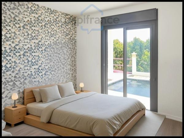 Villa contemporaine F6 avec piscine & vue mer – Sainte-Rose