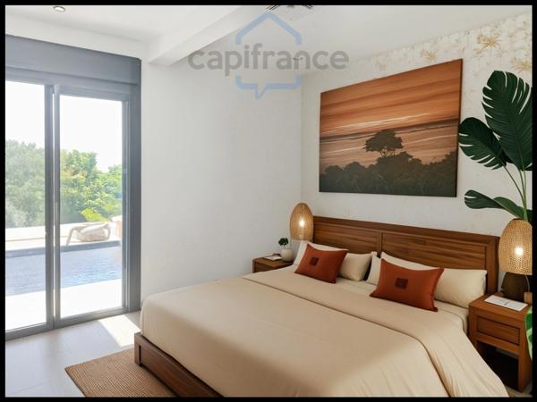 Villa contemporaine F6 avec piscine & vue mer – Sainte-Rose