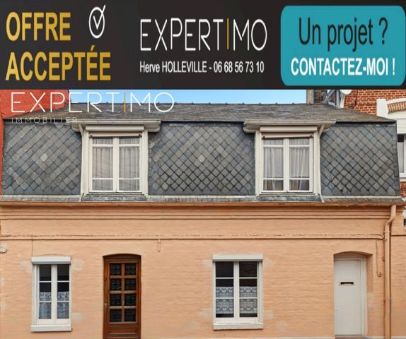 Rue (80120) Sous offre en 1 visite : Maison vivable de plain pied – 4 chambres – Terrasse +40 m² – Dépendance – Cave