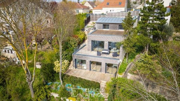 Panorama d’exception : Maison d’architecte haute performance à Herblay-sur-Seine