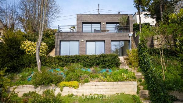 Panorama d’exception : Maison d’architecte haute performance à Herblay-sur-Seine