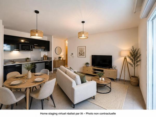 le Bouscat - T2 de 41 m2 avec terrasse et parking.
