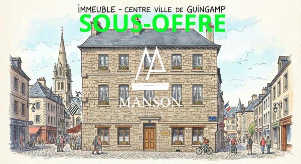 Immeuble 5 logements en centre ville GUINGAMP