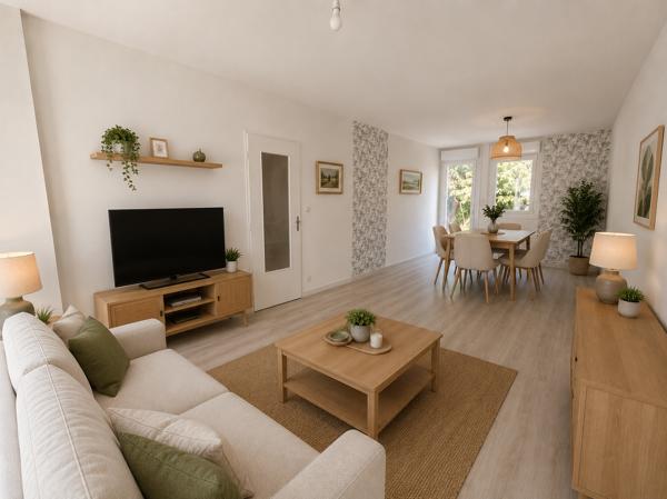 Pavillon 3 chambres avec jardin
