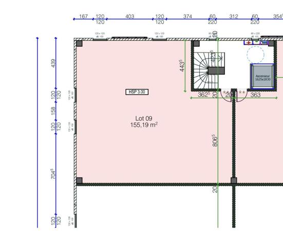 Location bureaux 155 m² Signes