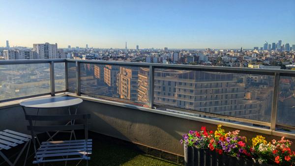 VENTE : appartement T3 (65,71 m² Carrez) + terrasse à ASNIERES SUR SEINE