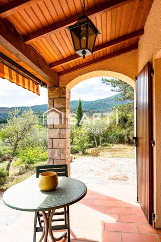 07140 Les Vans :Maison de 145m² avec vue dominante et terrain de 1950m²