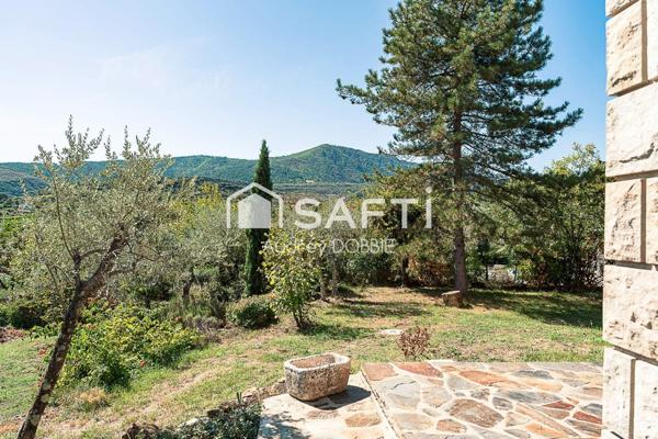 07140 Les Vans :Maison de 145m² avec vue dominante et terrain de 1950m²