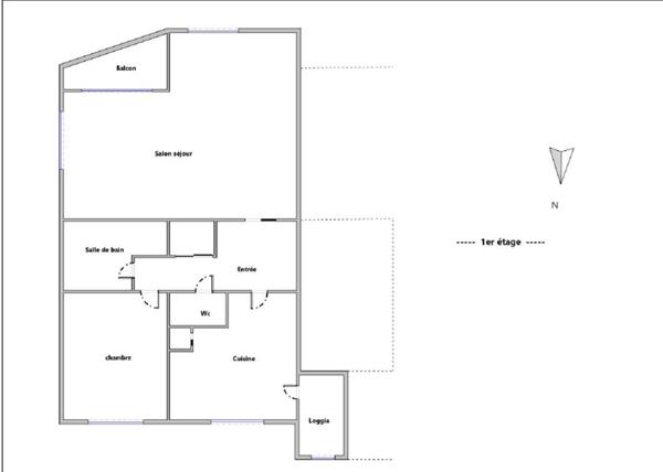 Appartement 3 pièces 76.86 m2