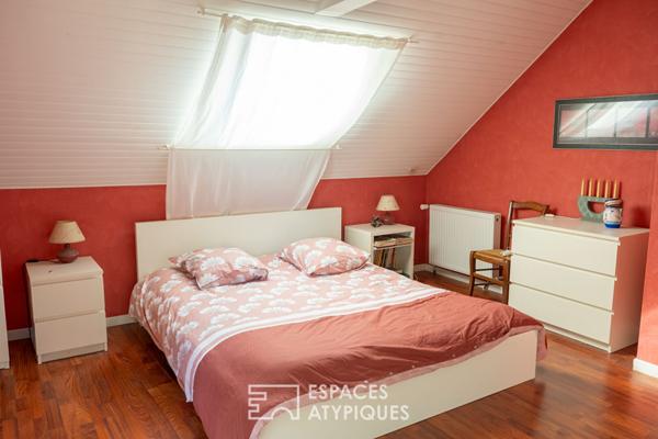 Longère de charme en campagne de Broöns, véritable écrin de verdure