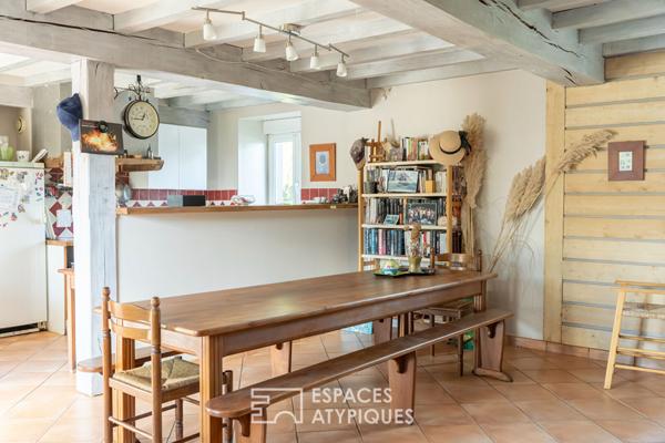 Longère de charme en campagne de Broöns, véritable écrin de verdure