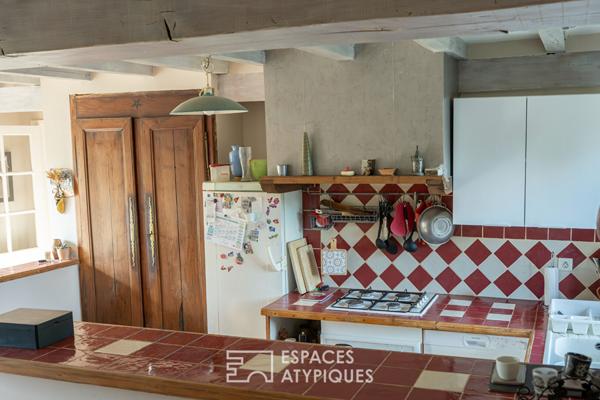 Longère de charme en campagne de Broöns, véritable écrin de verdure