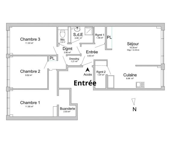 Appartement
         6 pièces
        - 180 m² Exclusivité 520 000 € *