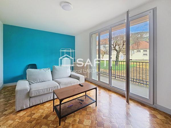 T3 lumineux avec balcon, loué, investissement sécurisé