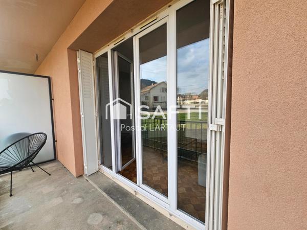 T3 lumineux avec balcon, loué, investissement sécurisé