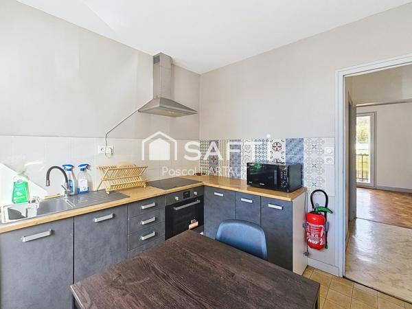 T3 lumineux avec balcon, loué, investissement sécurisé