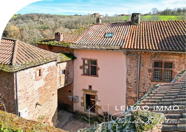 Combret (12370) Maison de village, 4 pièces, 87 m²