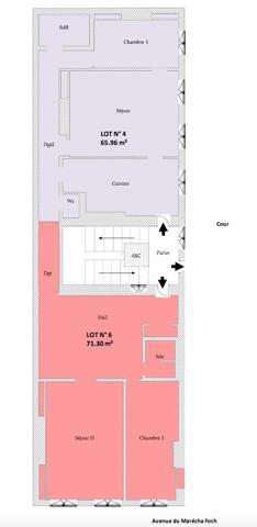 Lyon 6 FOCH. Appartement 5pièces 137 m²