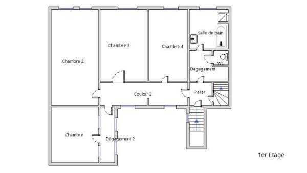 DREUX 28100 Maison en centre ville - 5 chambres - Garage - Dépendance - Grenier - Terrain - 275600  HAI