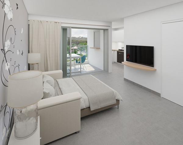 A VENDRE T2 NEUF AVEC VUE MER ET PISCINE A ROYAL KEY LE MOULE