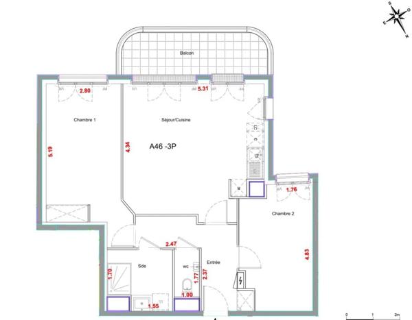 Appartement à louer à Saint-Ouen-sur-Seine (93400)