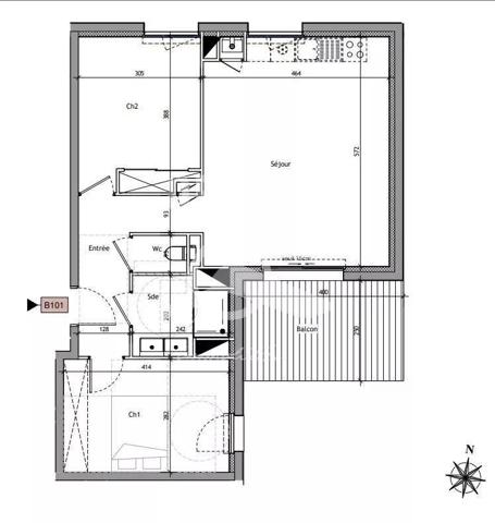 Appartement neuf 3 pièces 61.25M² St Marc sur Mer
