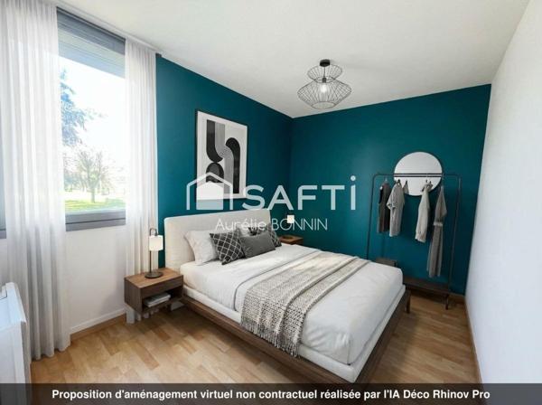 Talence Appartement de 53m² situé au 1er étage d'une résidence avec ascenseur et vendu avec un parking privatif