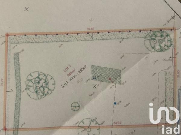 Terrain à vendre 849 m² Saint-Parres-lès-Vaudes