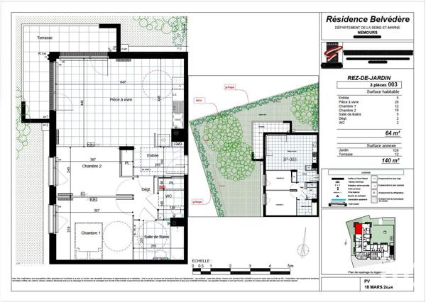 Appartement à vendre 3 pièces 63 m² Nemours