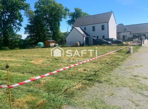 Terrain viabilisé de 857 m² à Questembert