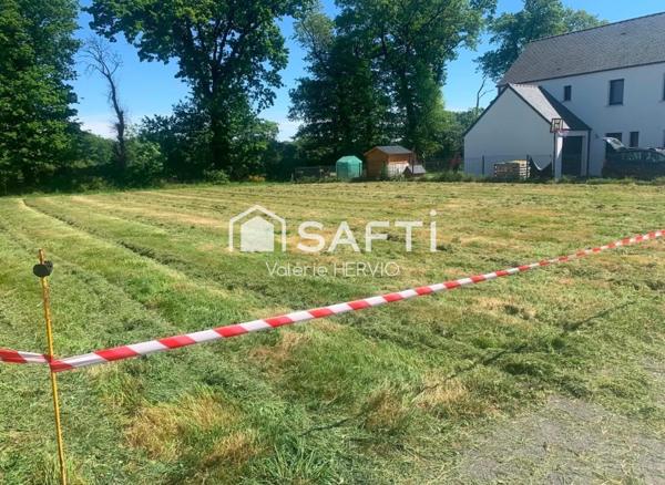 Terrain viabilisé de 857 m² à Questembert