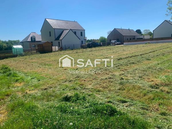 Terrain viabilisé de 857 m² à Questembert