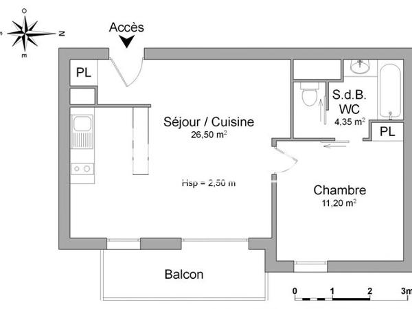 Location Appartement 2 pièces 42.05 m² - 2 RUE DES MERISIERS La Chaussee Saint Victor 41260