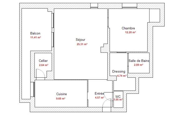 Appartement à vendre 2 pièces 63 m² Charbonnières-les-Bains