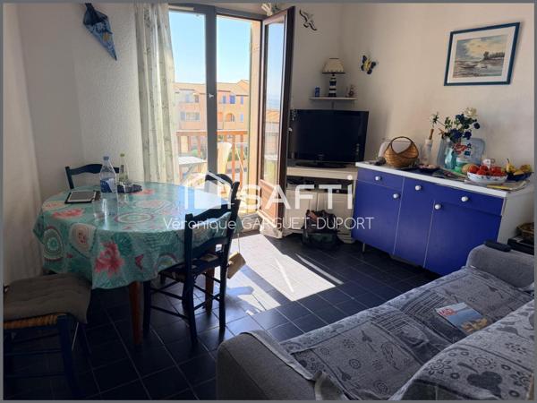 Appartement 32 m² – Vue mer – Parking, Piscine, Tennis