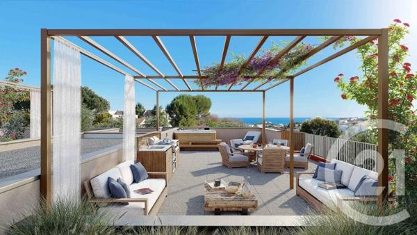 Appartement F3 à vendre  3 pièces - 69,29 m 2   ANTIBES  - 06