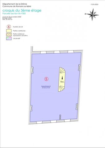 Appartement 5 pièces de 150 m² à Romans-sur-Isère (26100)