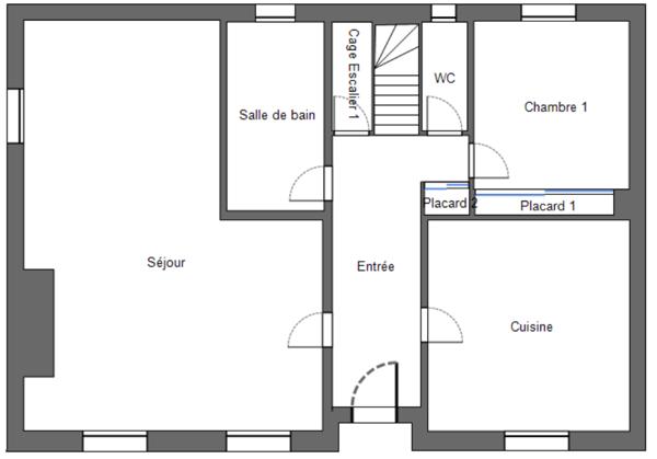 29520 Châteauneuf du Faou maison avec vie de plain pied 4 chambres grand salon