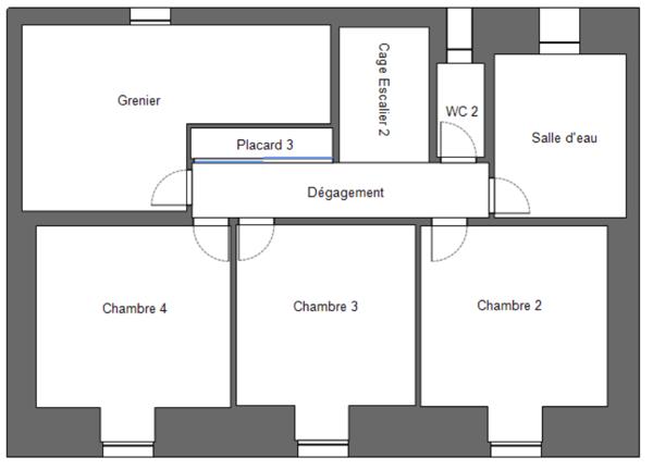 29520 Châteauneuf du Faou maison avec vie de plain pied 4 chambres grand salon