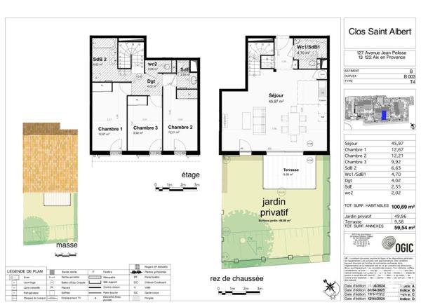 Appartement à vendre 4 pièces 100 m² Aix-en-Provence
