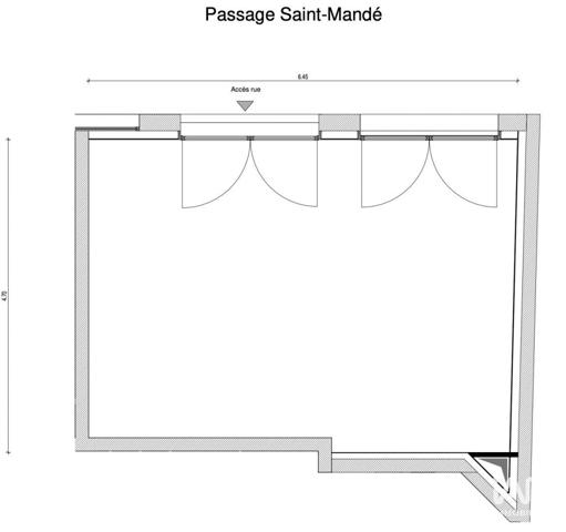 Immeuble à vendre 1 pièce 30 m² Paris 12