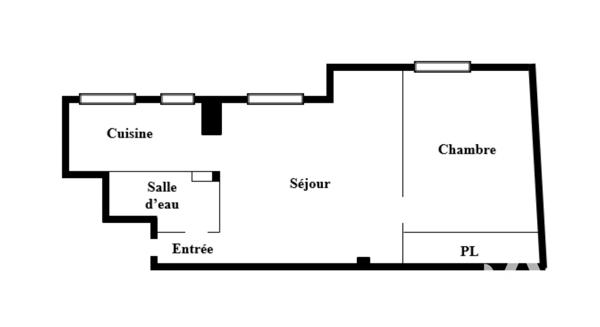 Location appartement 2 pièces 29 m² Asnières-sur-Seine