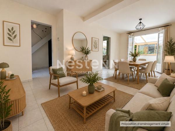 Maison individuelle 3 chambres avec véranda et jardin quartier calme à Etampes