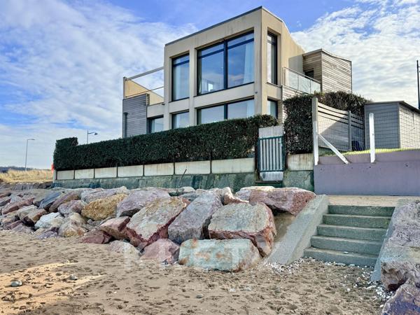 Villa d'architecte design sur la plage - Villers sur Mer - Terrasse Jardin