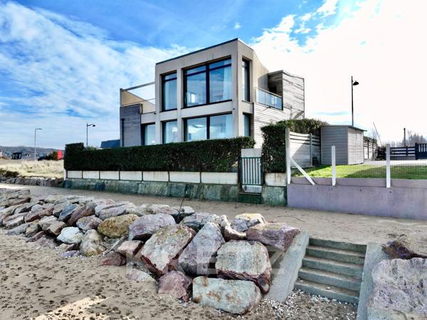 Villa d'architecte design sur la plage - Villers sur Mer - Terrasse Jardin
