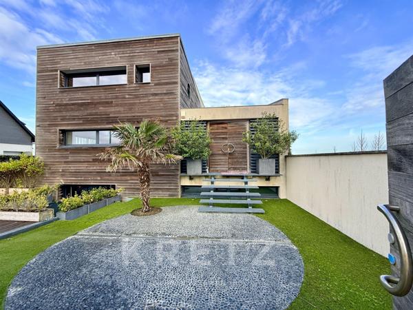 Villa d'architecte design sur la plage - Villers sur Mer - Terrasse Jardin
