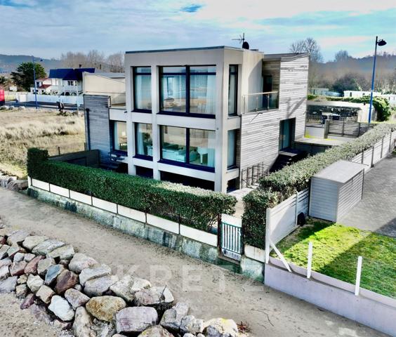 Villa d'architecte design sur la plage - Villers sur Mer - Terrasse Jardin