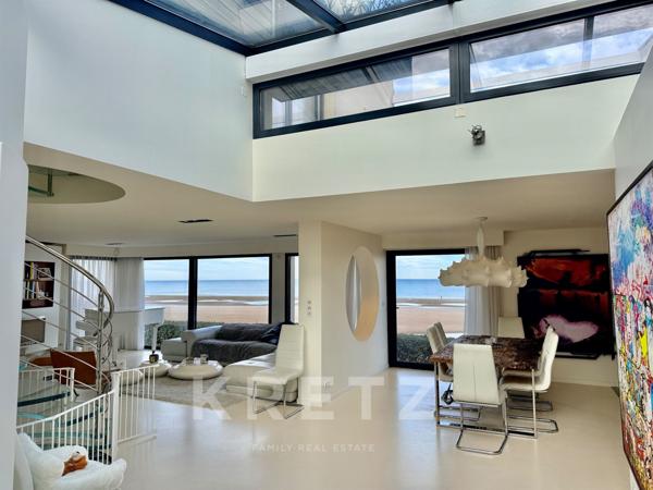 Villa d'architecte design sur la plage - Villers sur Mer - Terrasse Jardin