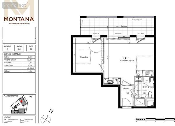 Appartement à louer à Saint-Malo en Ille-et-Vilaine (35400), ref : 35104-L123   
Marville-Hippodrome