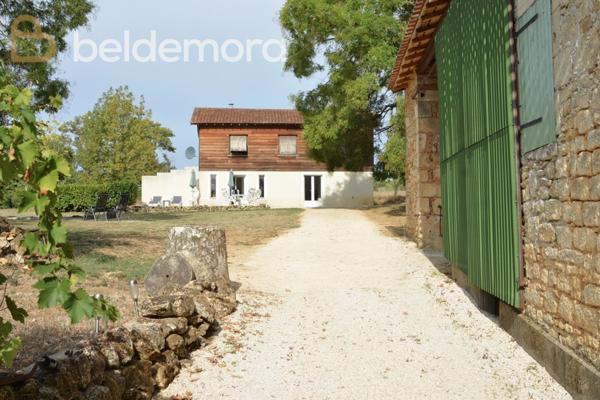 Fumel (47500) Maison rénovée avec gîte, dépendances et piscine